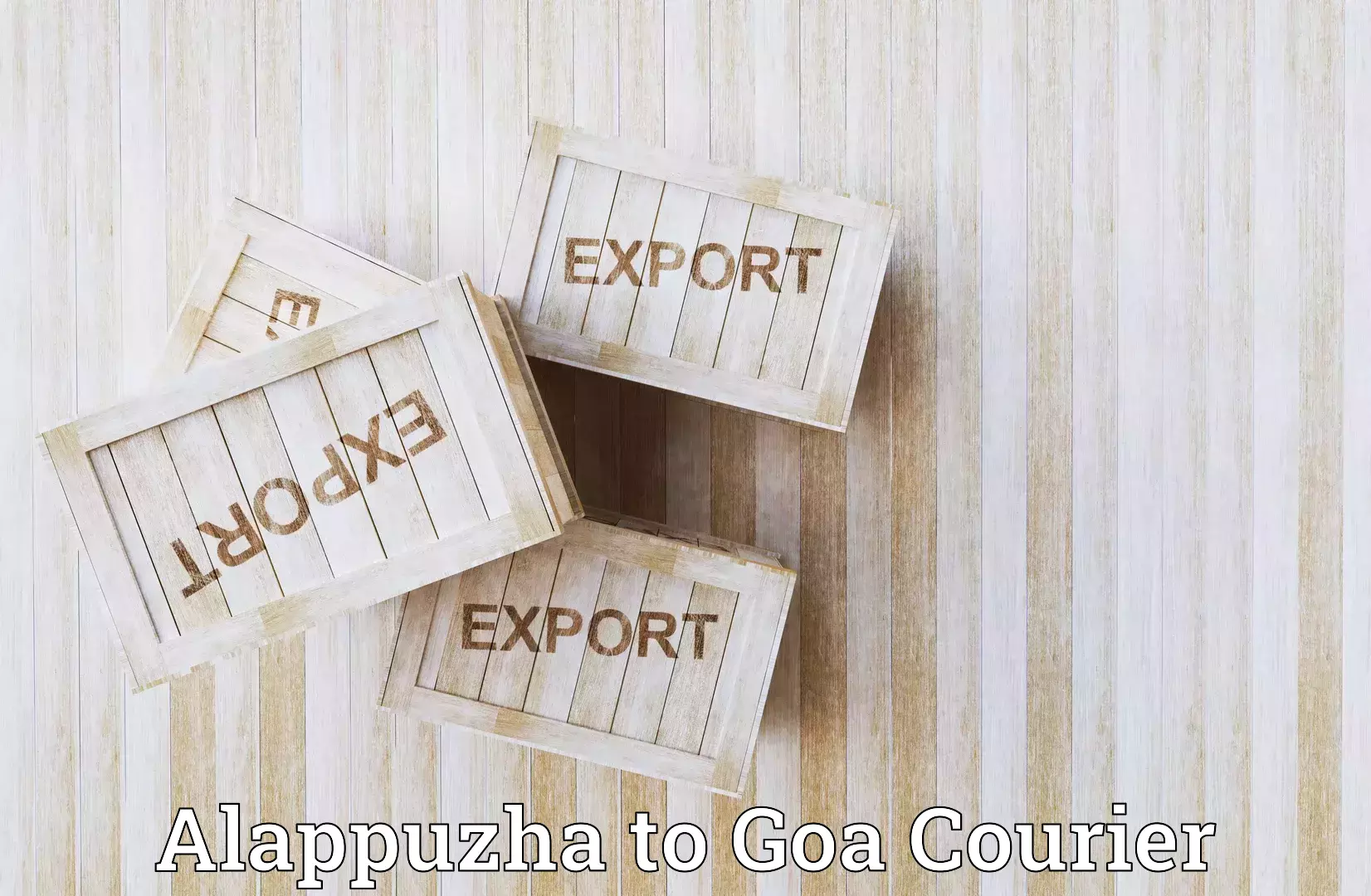 Courier services Alappuzha to South Goa