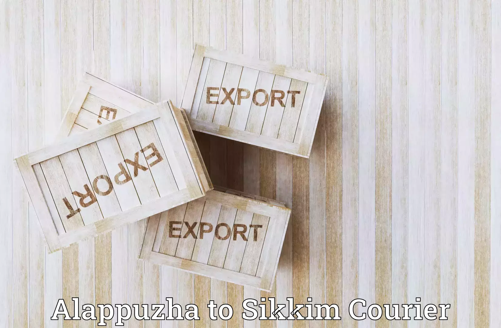 Multi-national courier services Alappuzha to East Sikkim