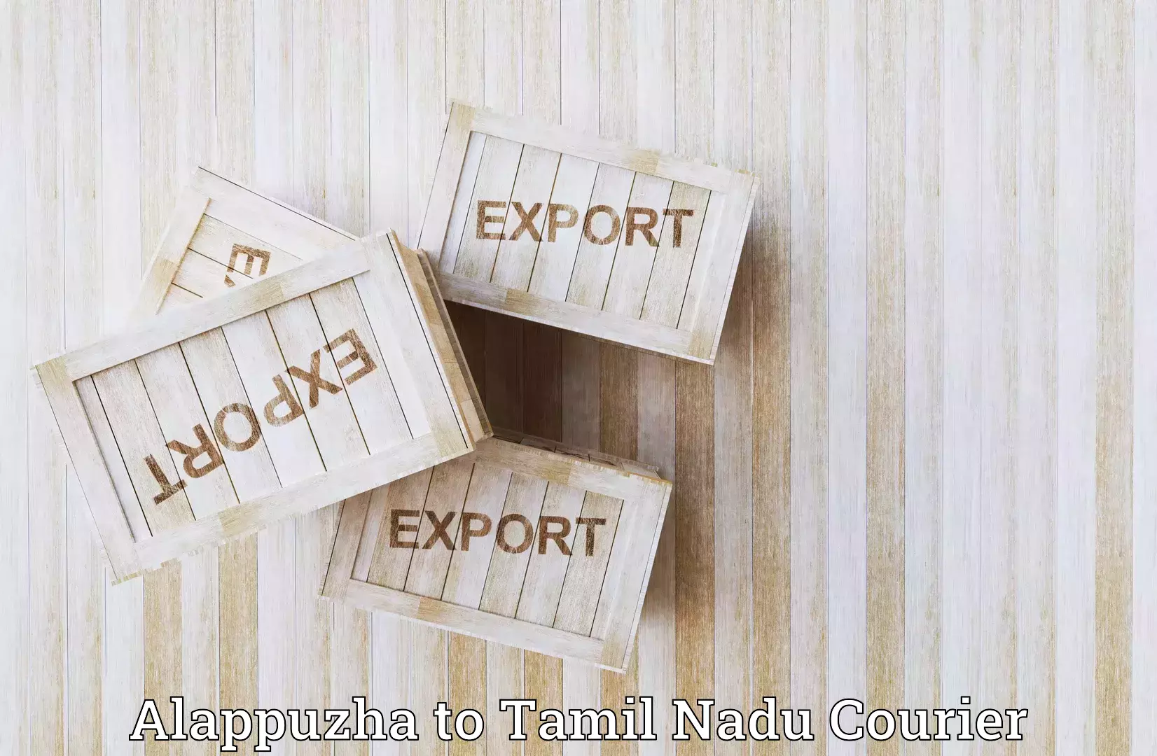 24-hour courier service Alappuzha to Tamil Nadu