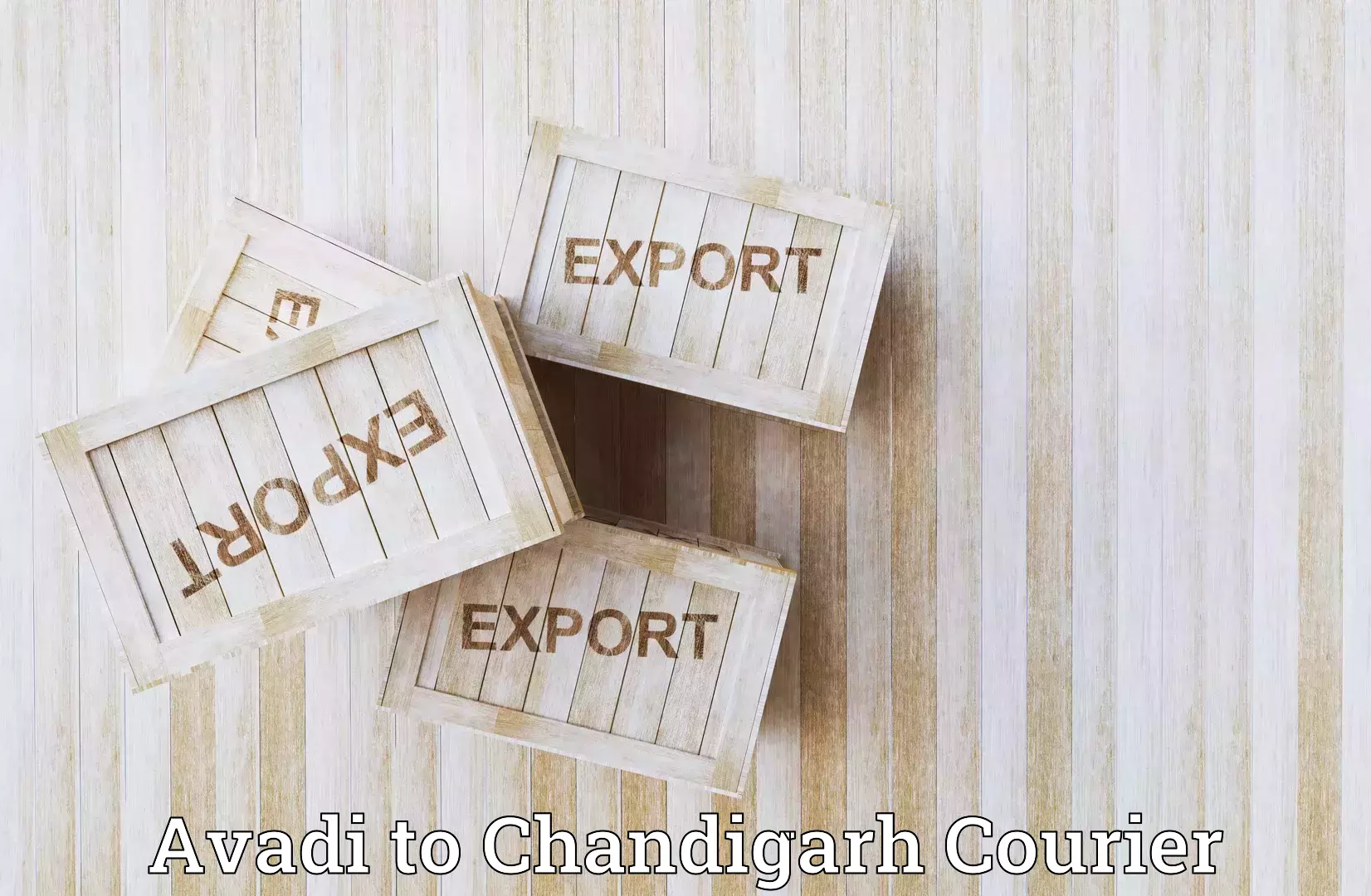 Commercial shipping rates Avadi to Chandigarh