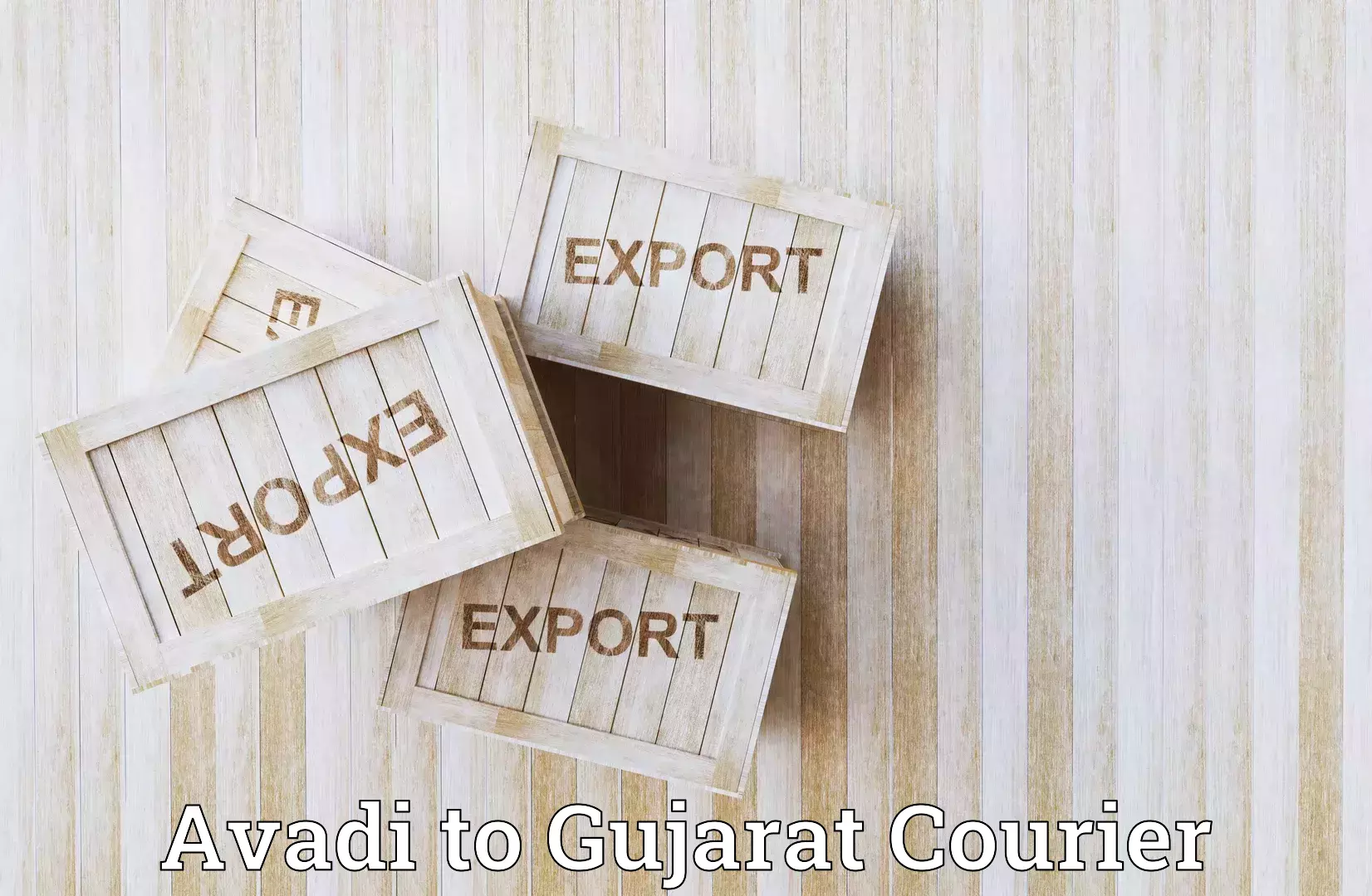 Global shipping networks Avadi to Mandvi
