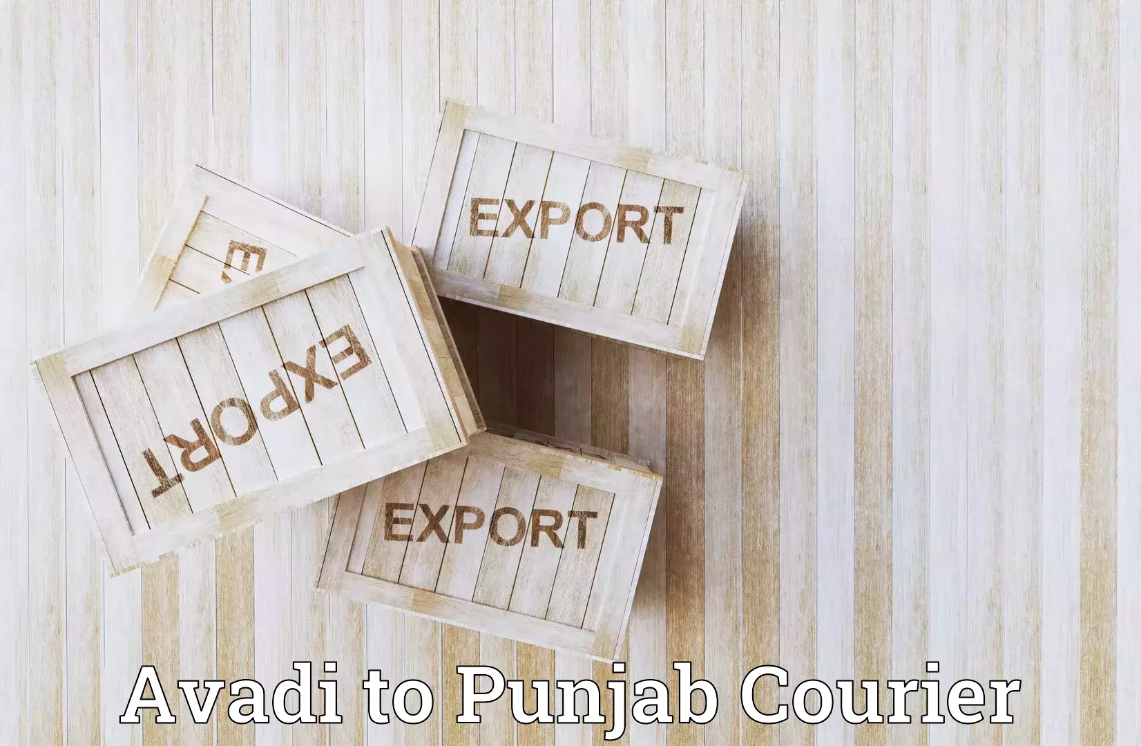 Shipping and handling Avadi to Guru Nanak Dev University Amritsar