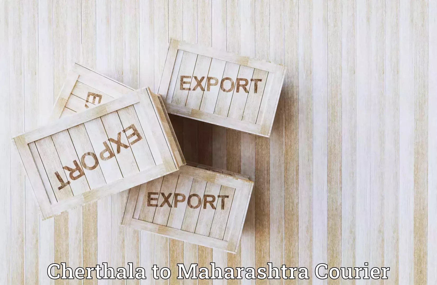 Easy access courier services Cherthala to Maharashtra