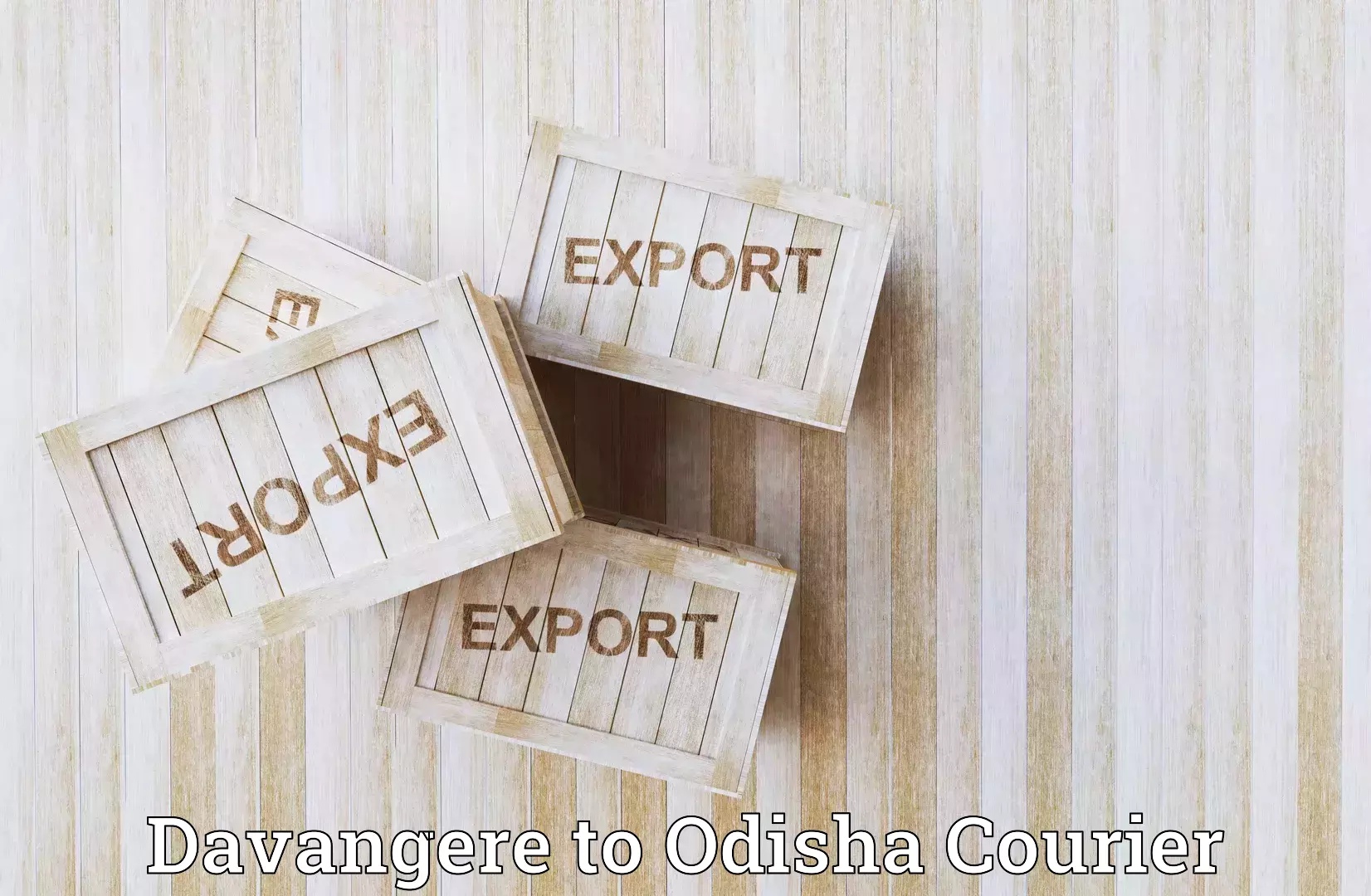 Advanced shipping services in Davangere to Jharsuguda