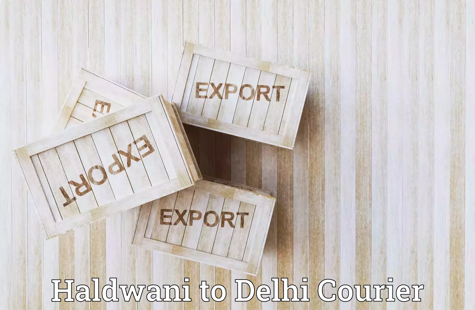 Courier service booking Haldwani to NIT Delhi