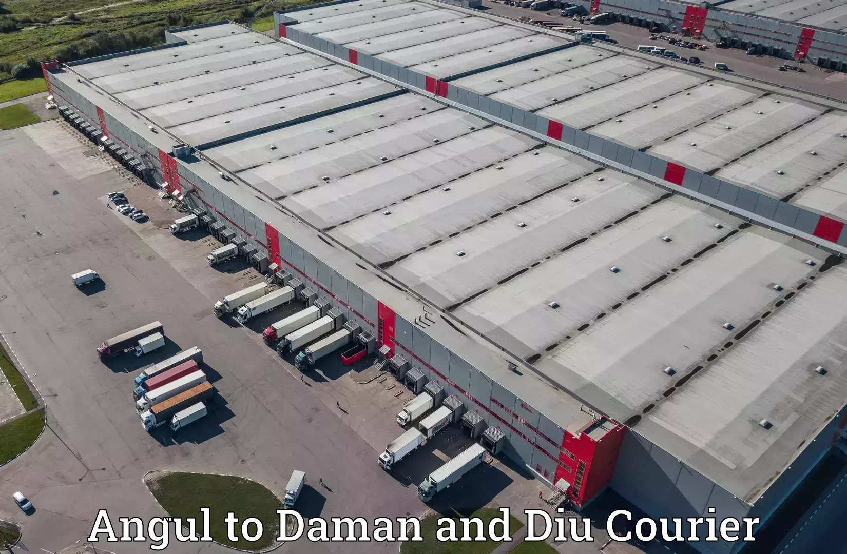 User-friendly courier app Angul to Daman and Diu