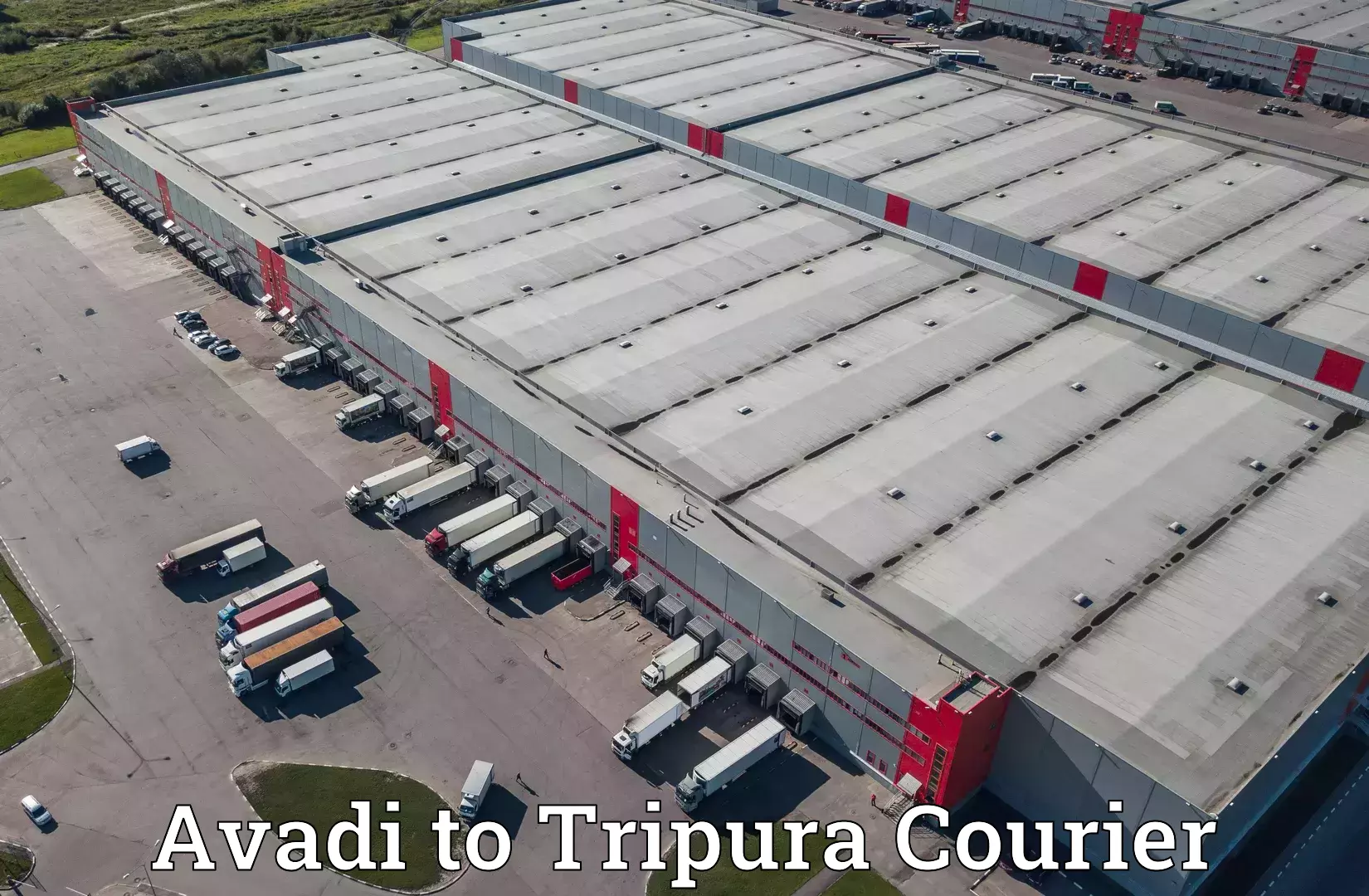 Courier service innovation Avadi to Tripura