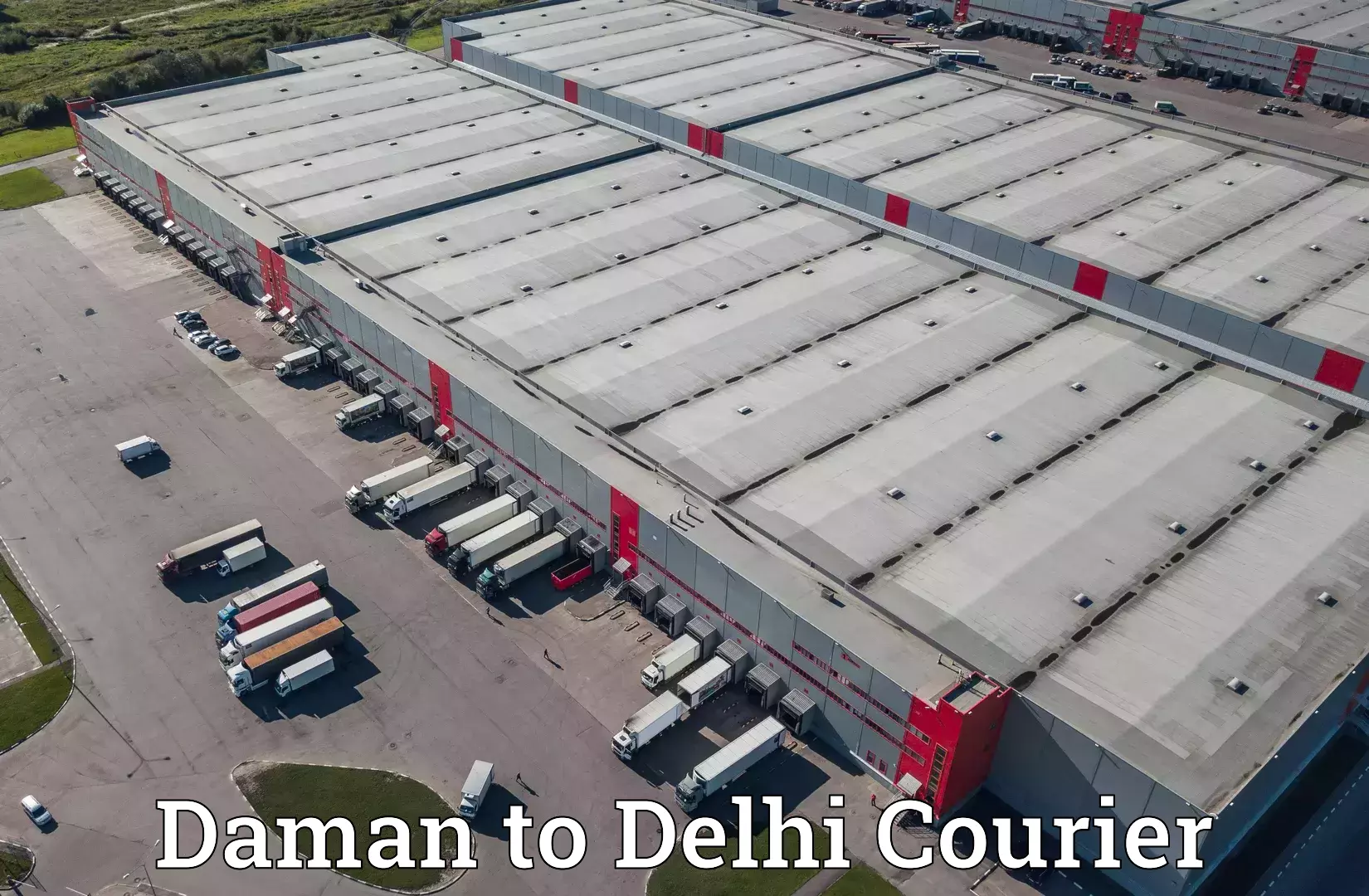 Delivery service partnership Daman to Delhi