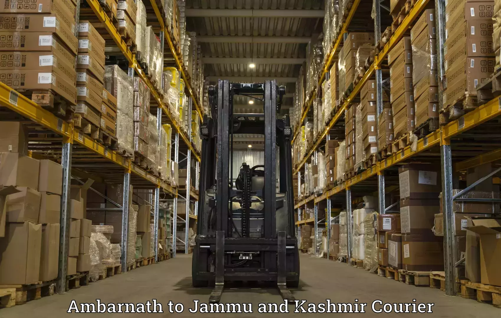 Smart parcel solutions in Ambarnath to Jammu and Kashmir