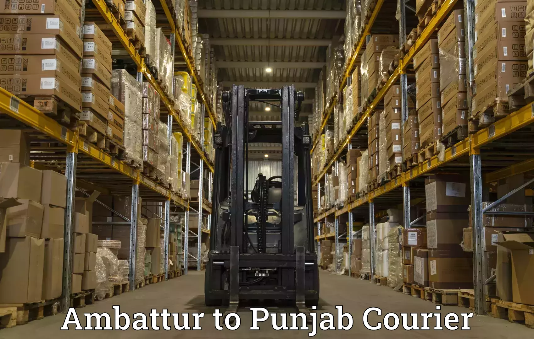 Efficient parcel tracking Ambattur to Abohar