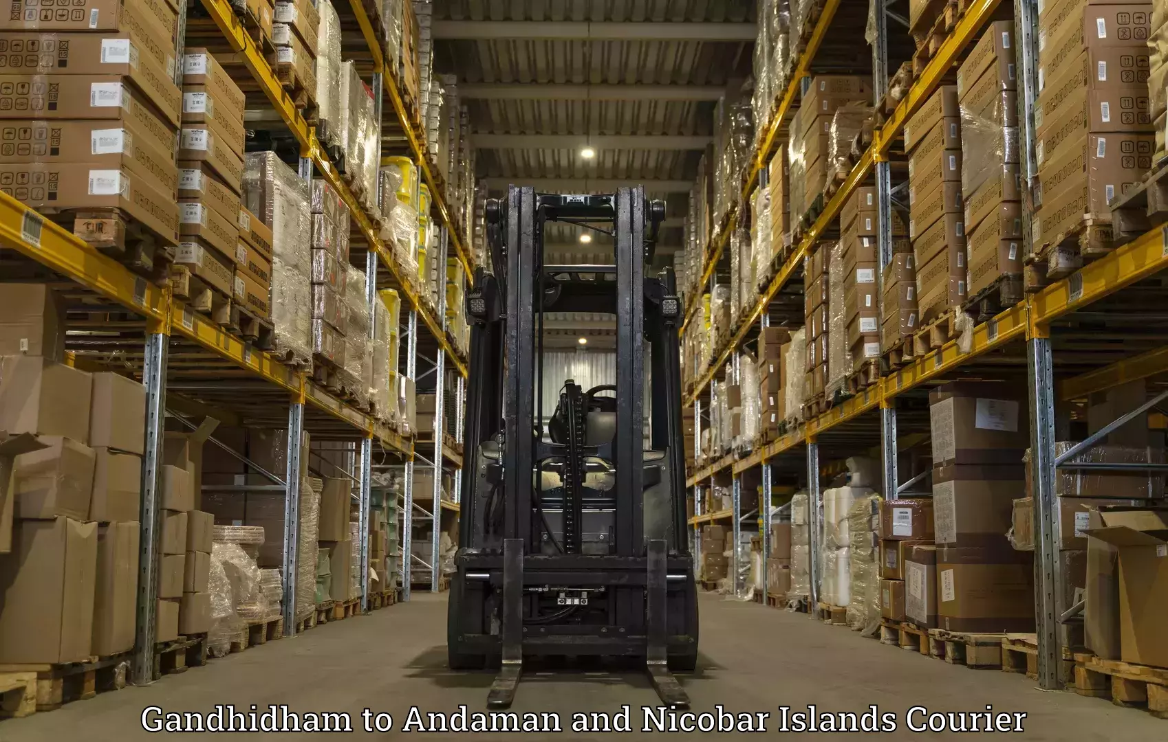 Customizable shipping options Gandhidham to Andaman and Nicobar Islands