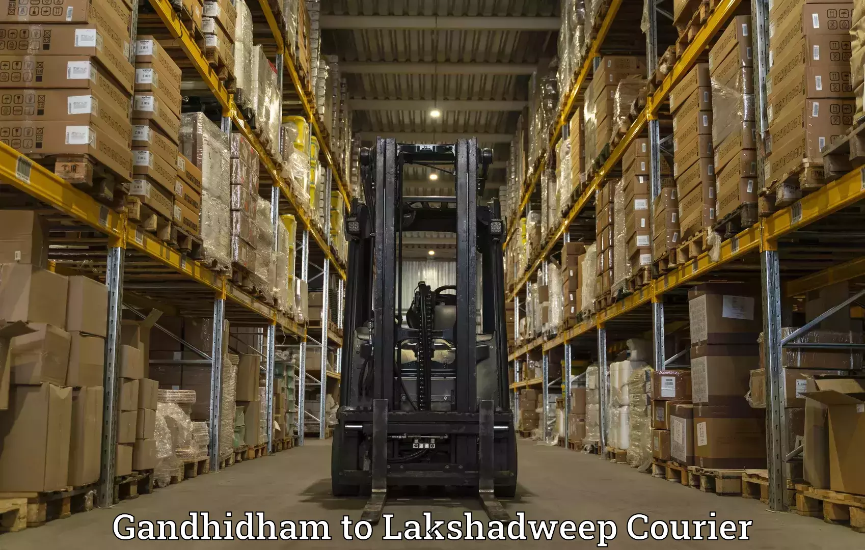Fast shipping solutions Gandhidham to Lakshadweep