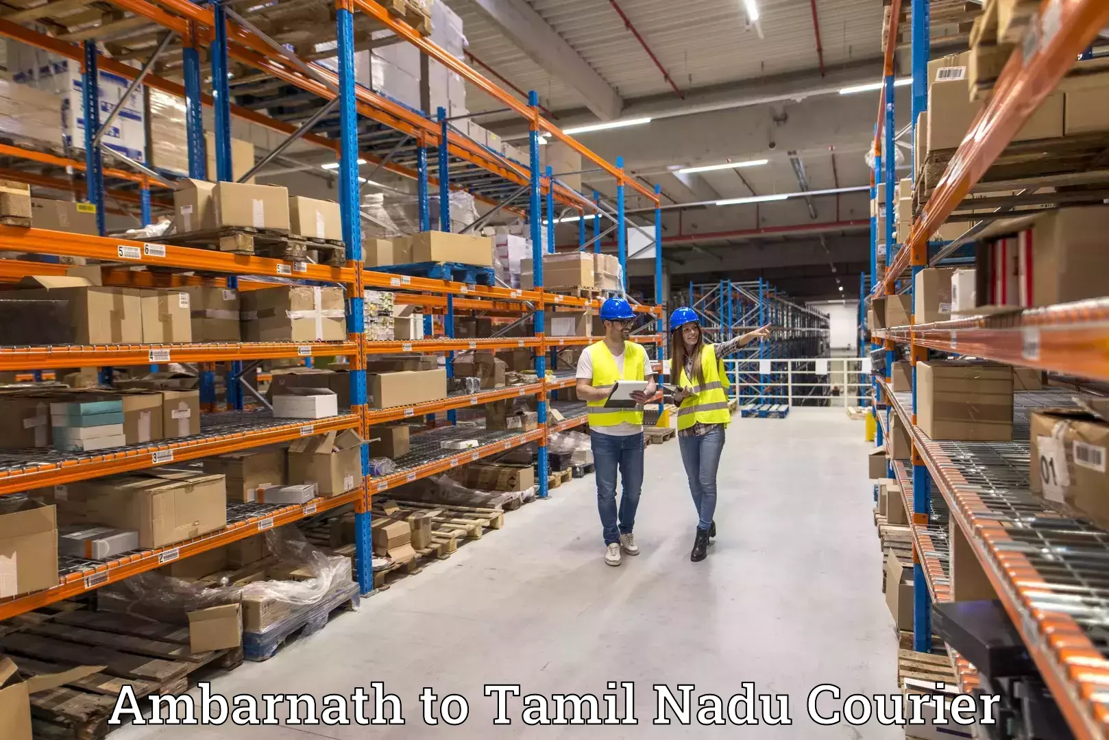 Versatile courier options Ambarnath to Vandavasi