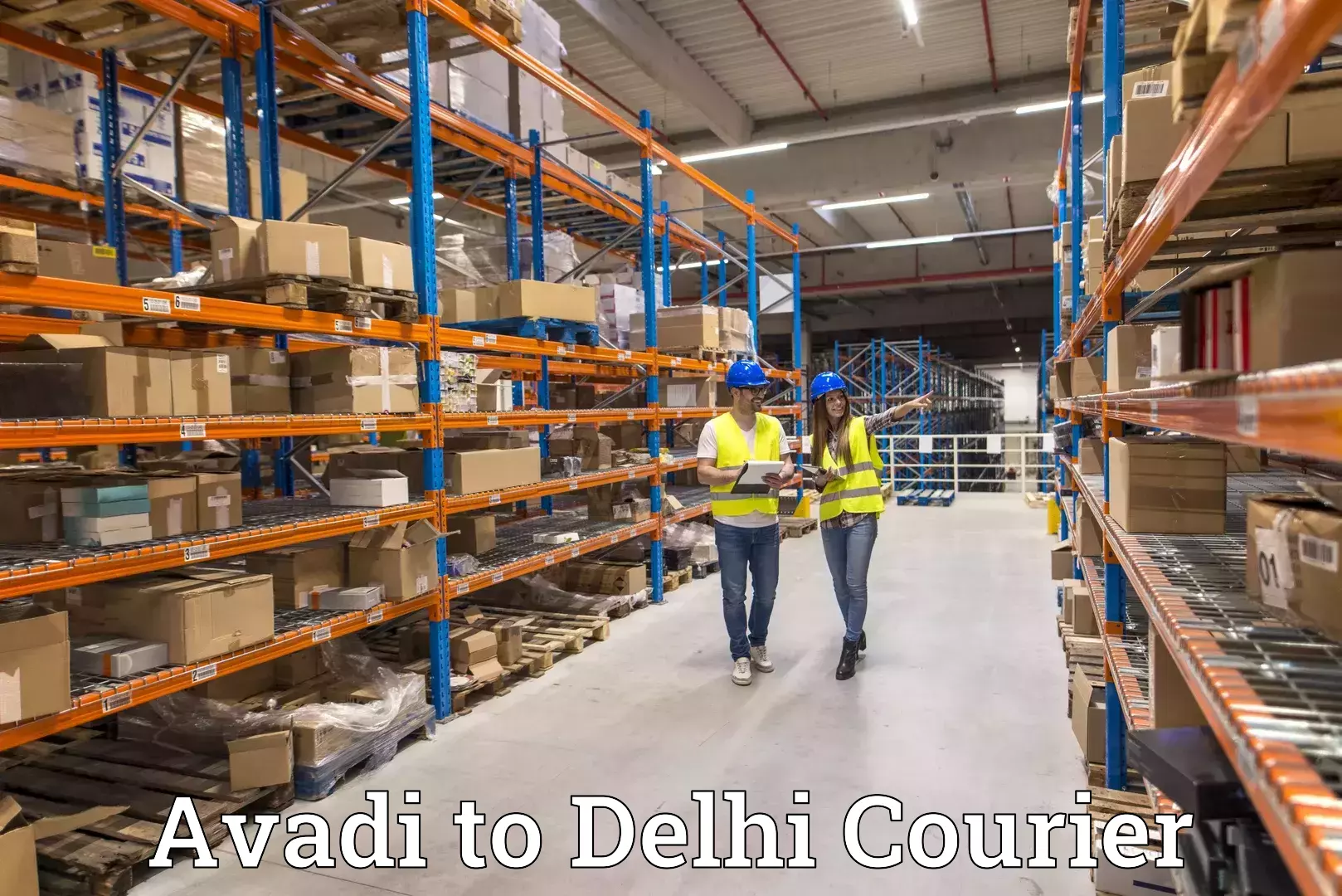 24-hour courier services Avadi to Jamia Millia Islamia New Delhi