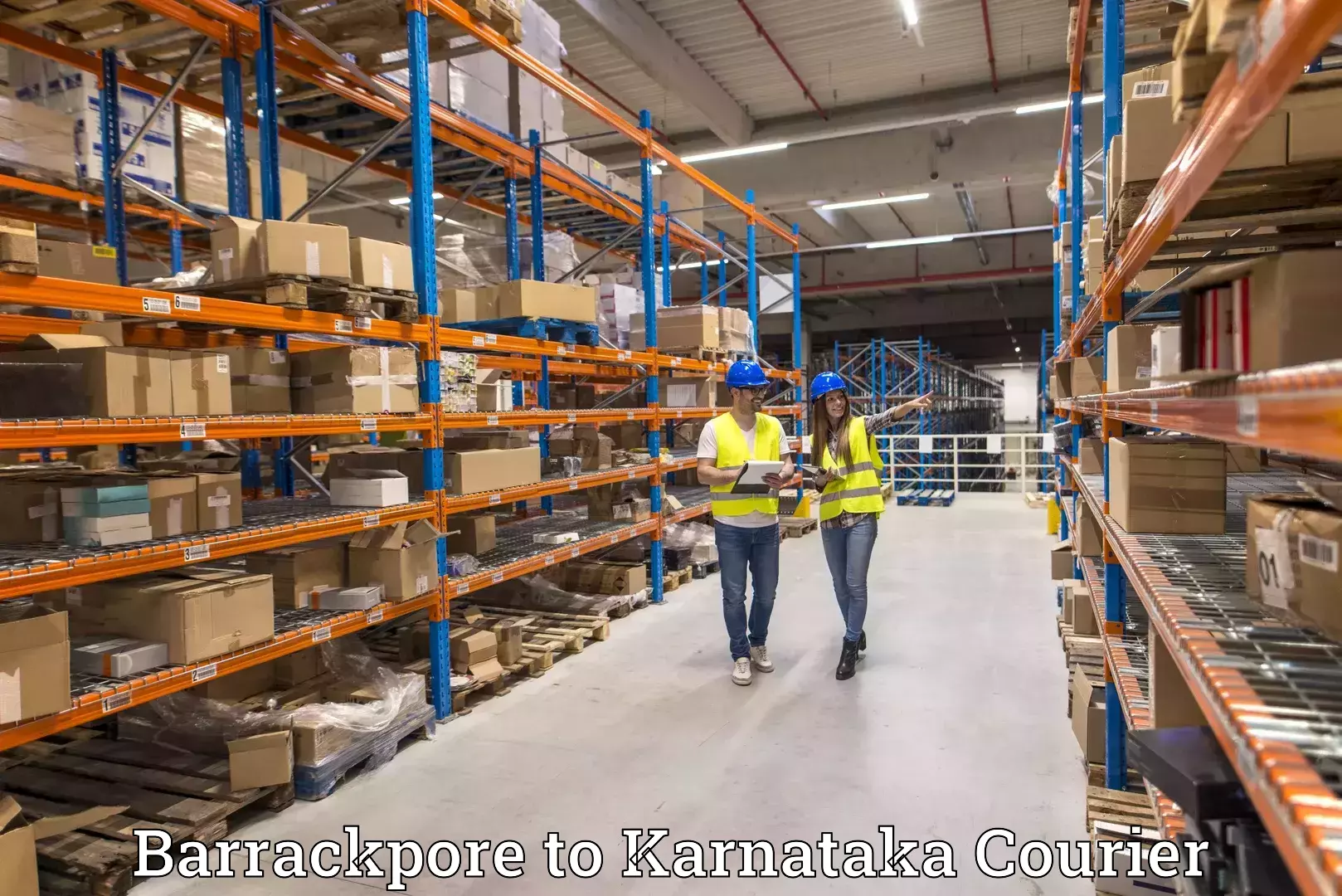Courier service partnerships Barrackpore to Mandya