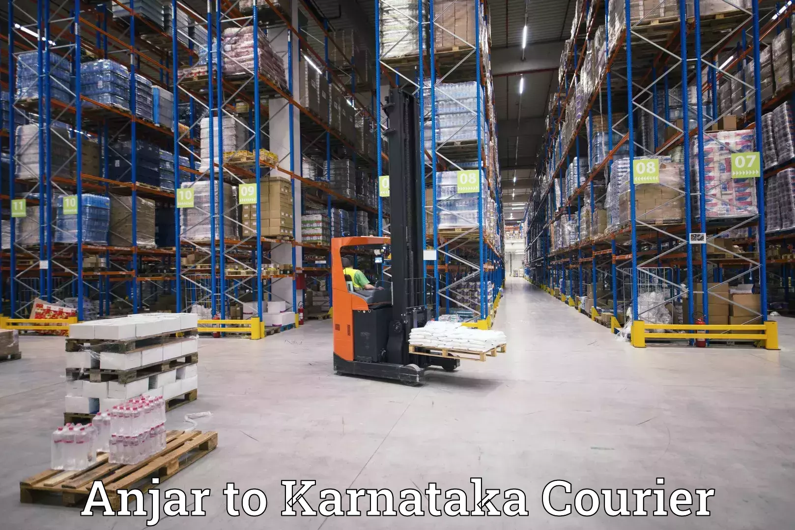 Modern courier technology Anjar to Karnataka