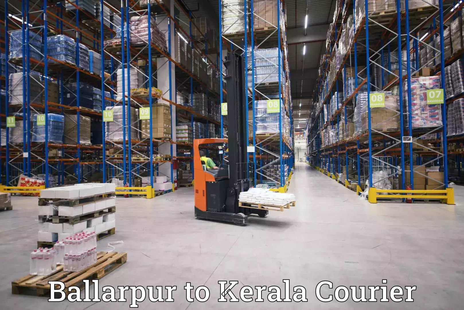 Flexible courier rates Ballarpur to Malappuram