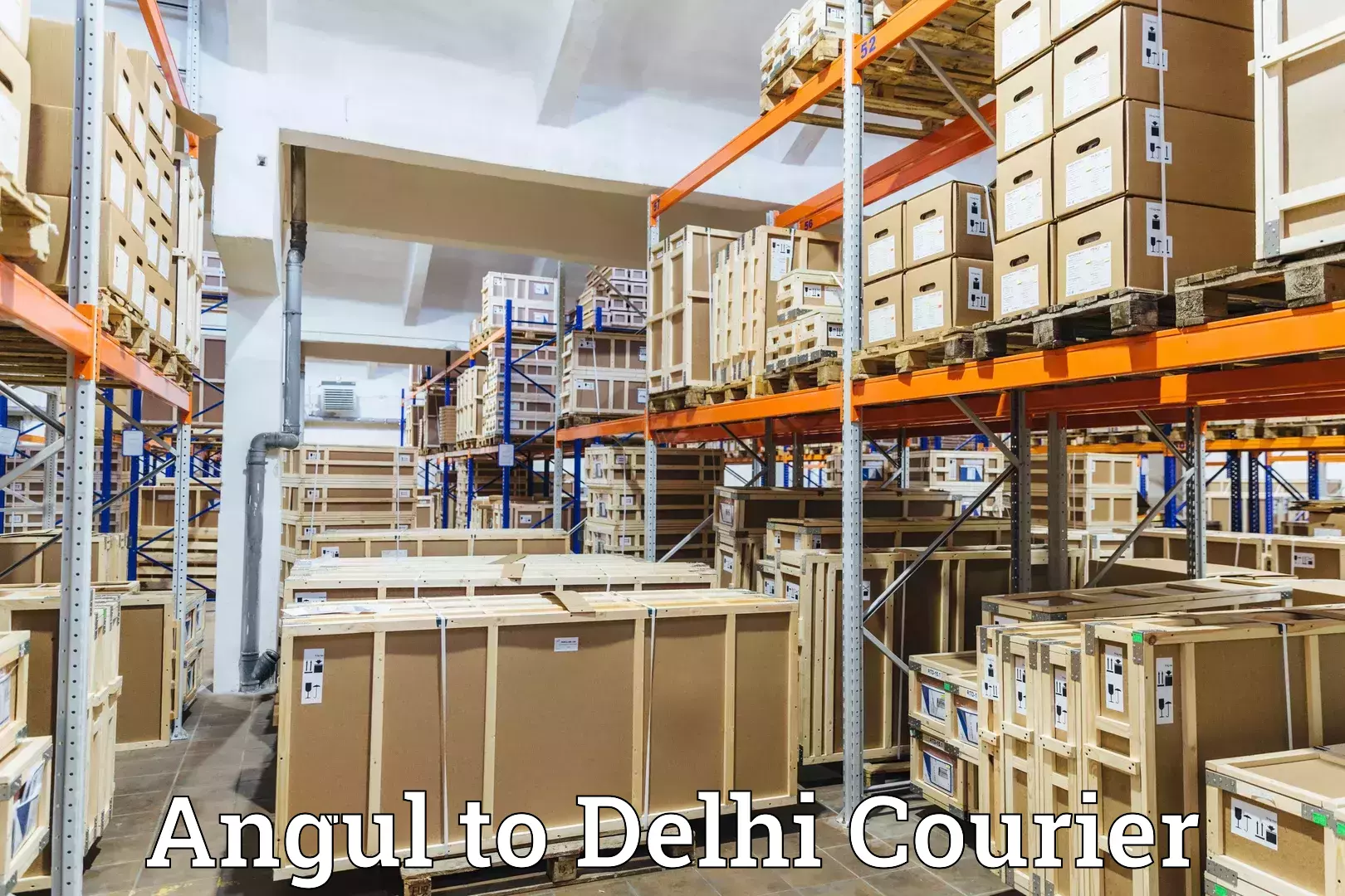 On-demand delivery in Angul to Jamia Millia Islamia New Delhi