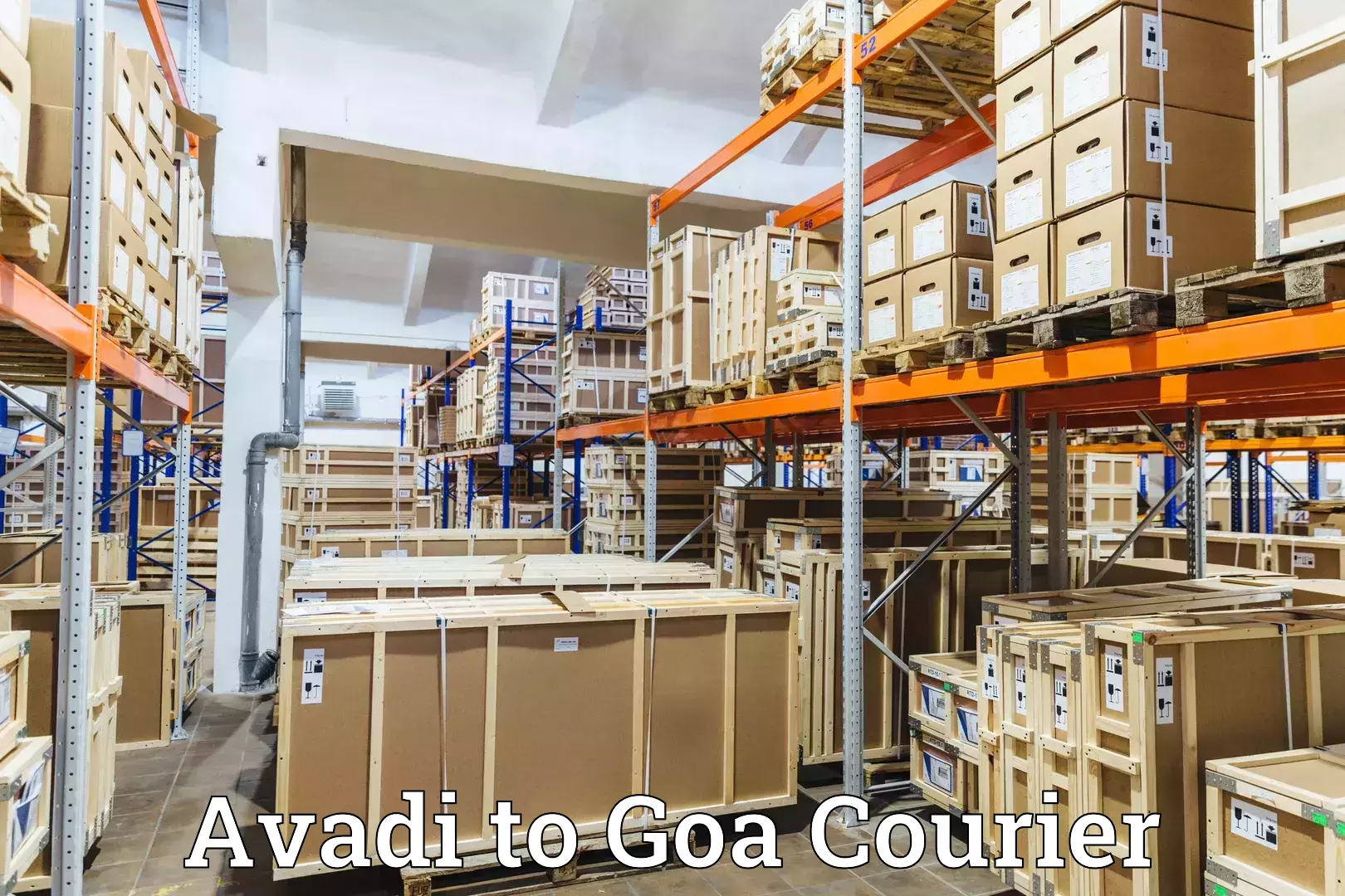 Custom courier packages Avadi to Sanvordem