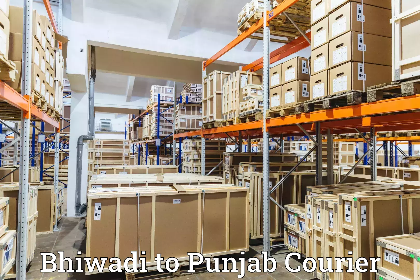 Full-service courier options Bhiwadi to Punjab