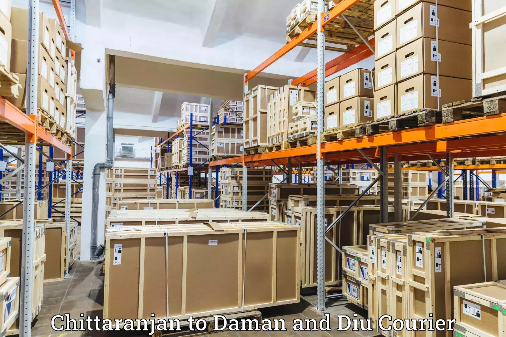 High-capacity parcel service Chittaranjan to Daman and Diu