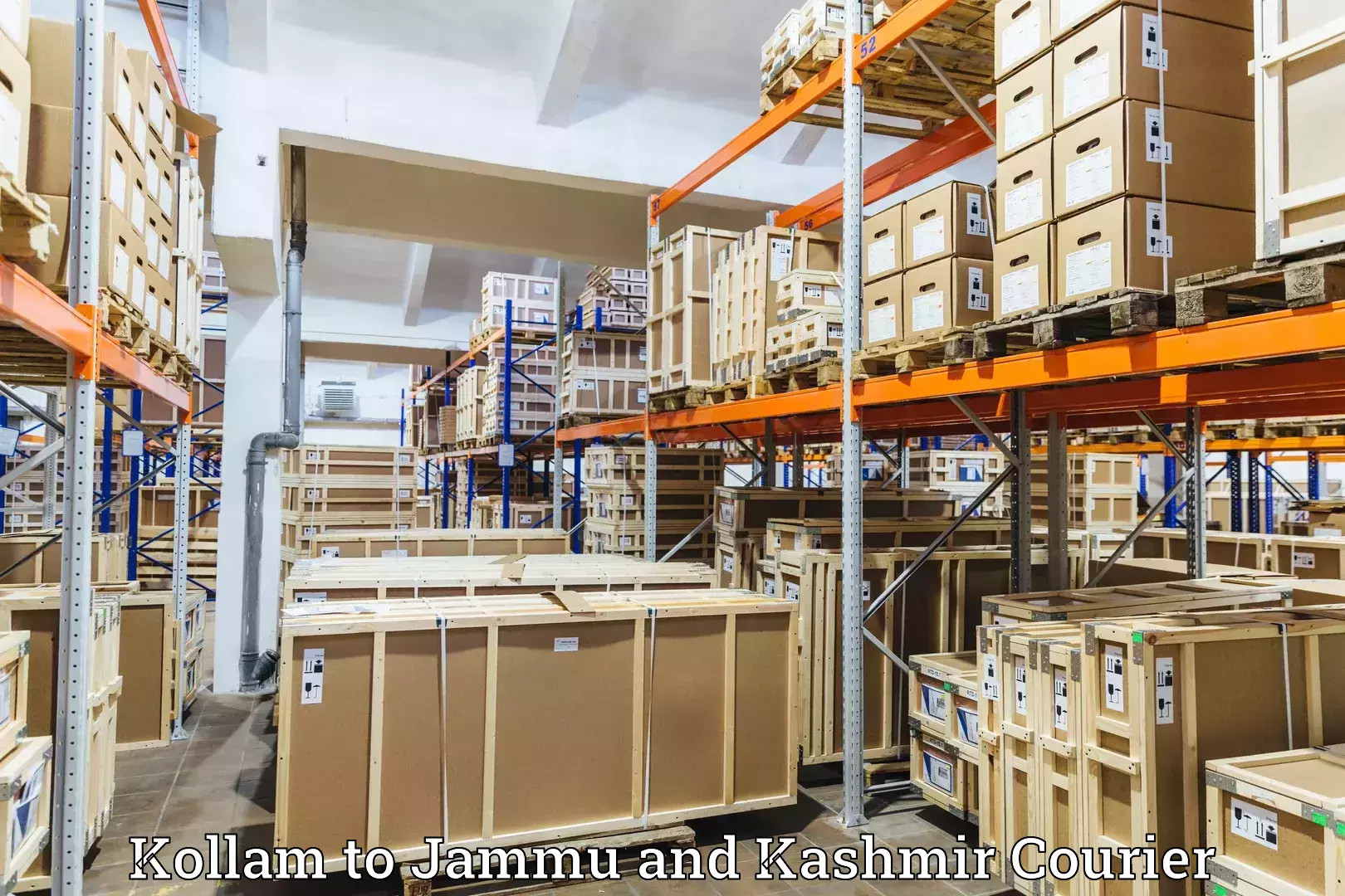 Multi-service courier options in Kollam to Jammu and Kashmir