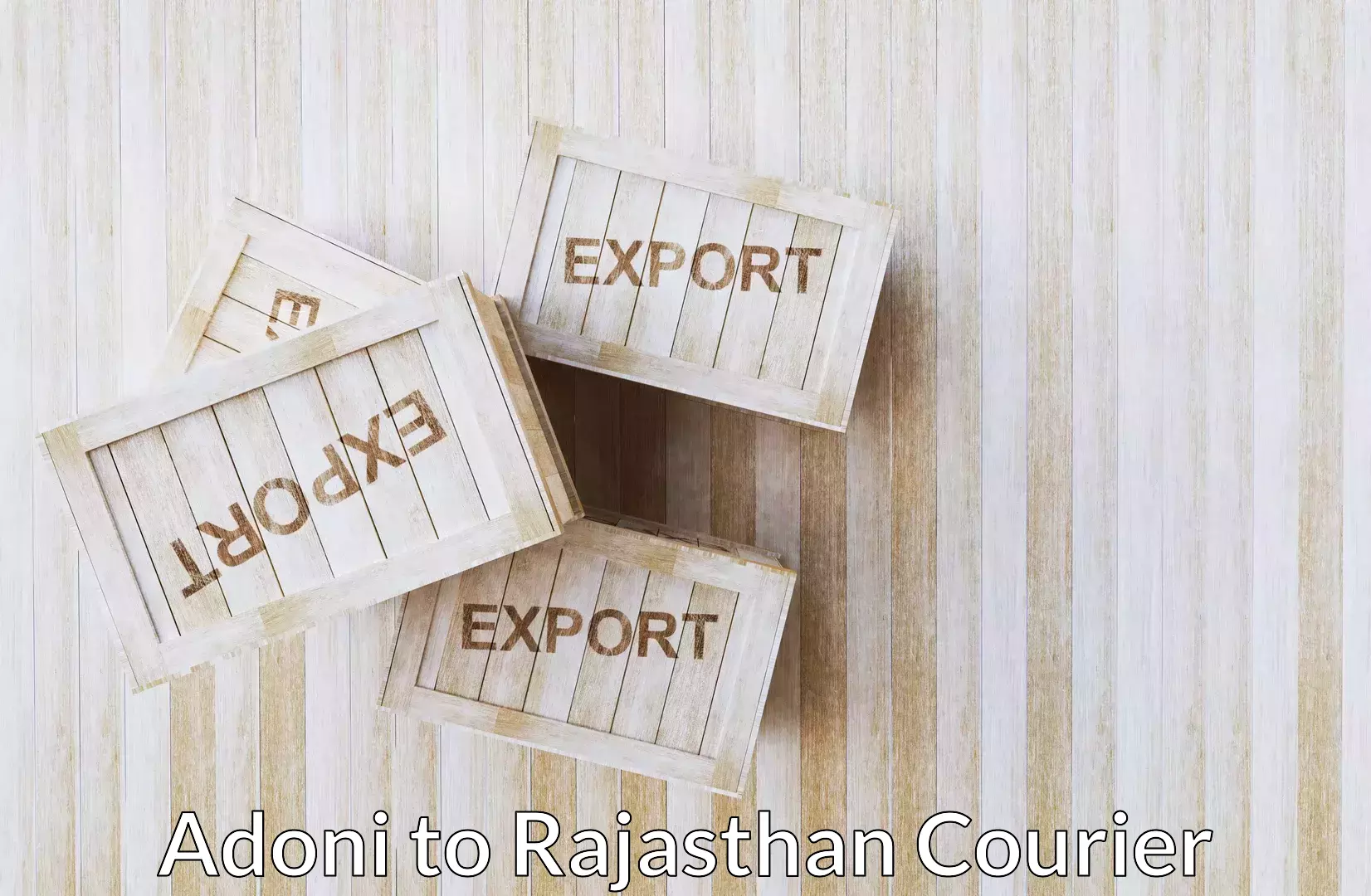 Hassle-free relocation Adoni to Pratapgarh Rajasthan