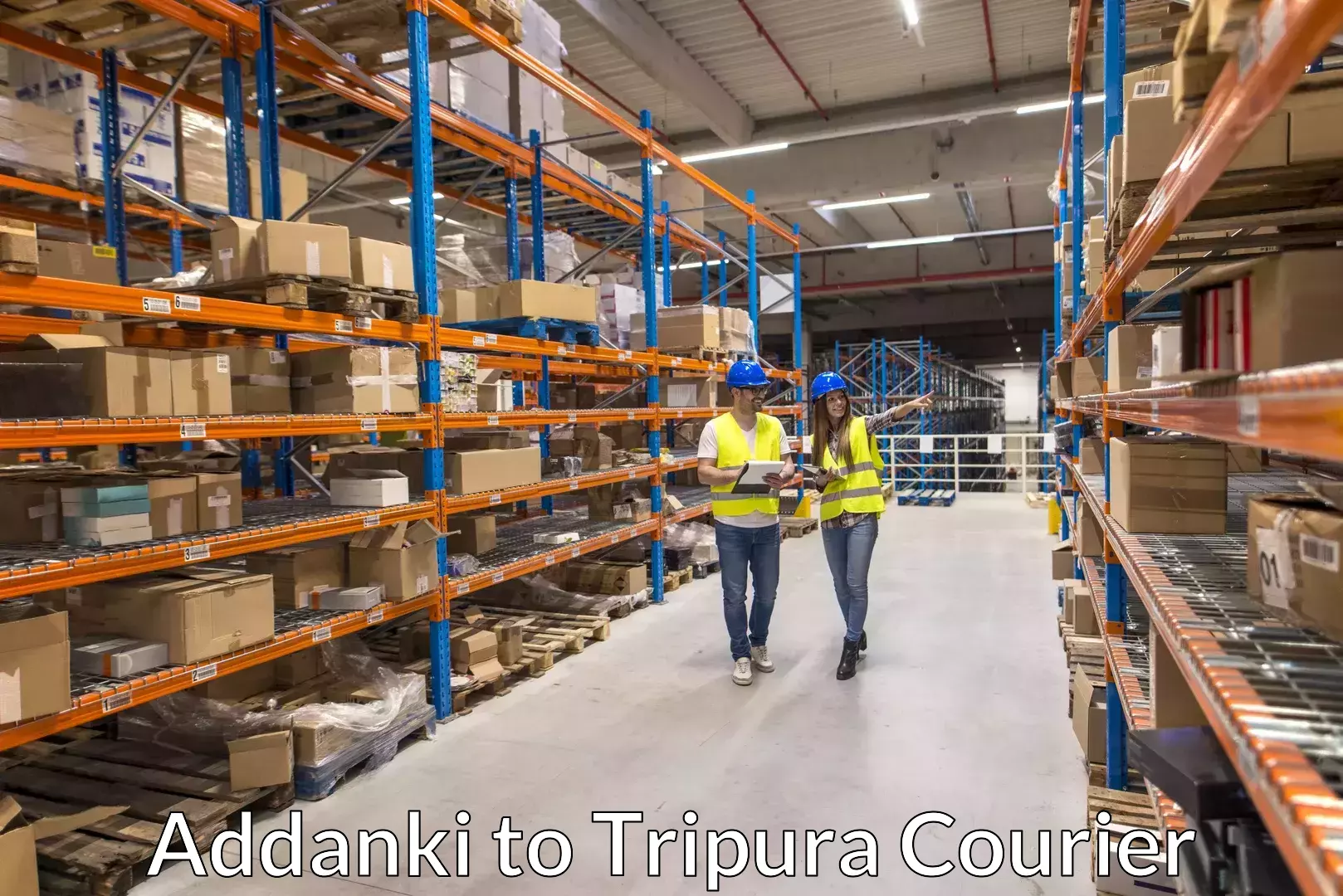 Reliable furniture movers Addanki to Udaipur Tripura