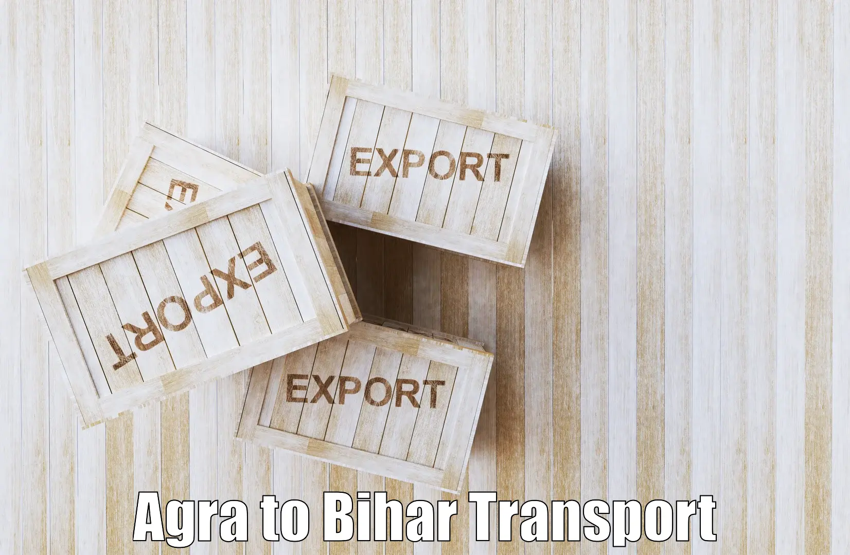 Two wheeler transport services Agra to Khodaganj