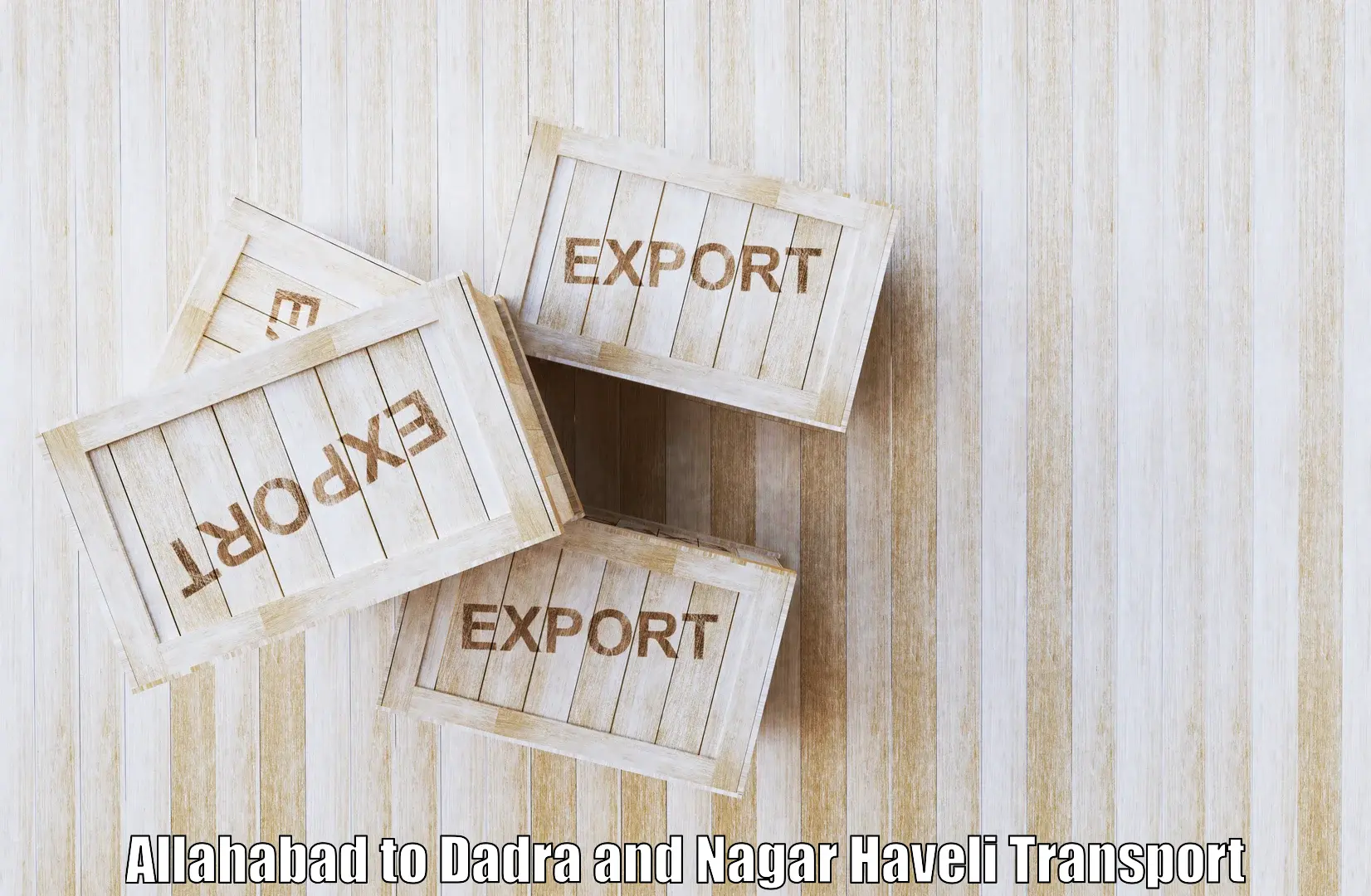 Truck transport companies in India Allahabad to Dadra and Nagar Haveli