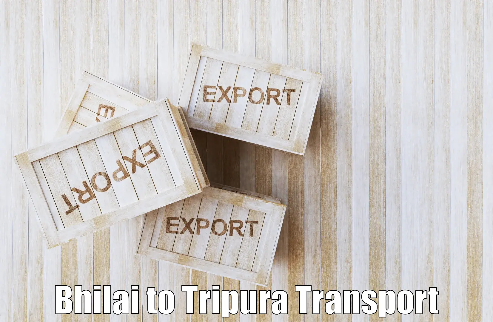 Cargo train transport services Bhilai to Teliamura