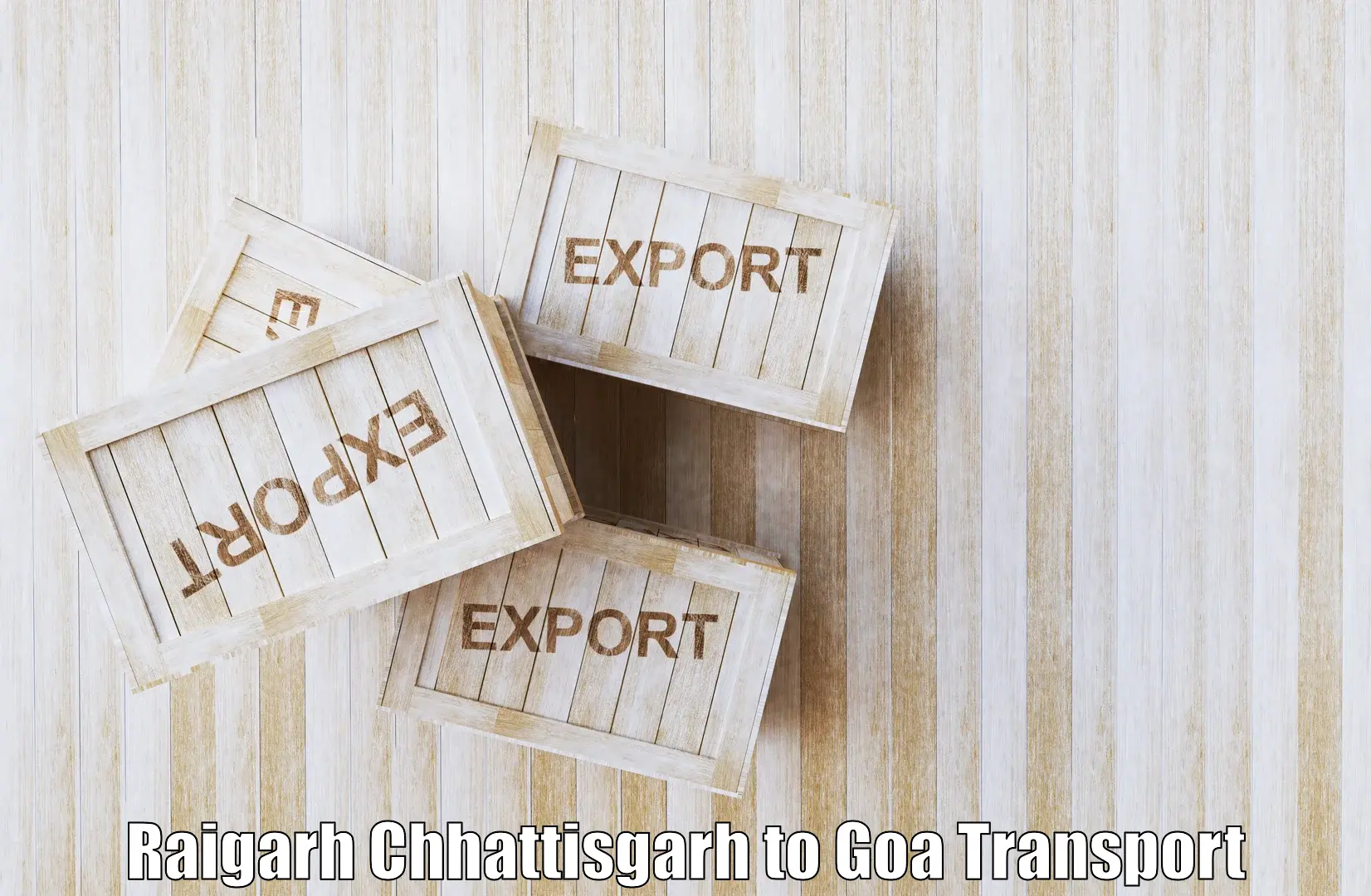 Two wheeler parcel service in Raigarh Chhattisgarh to Goa
