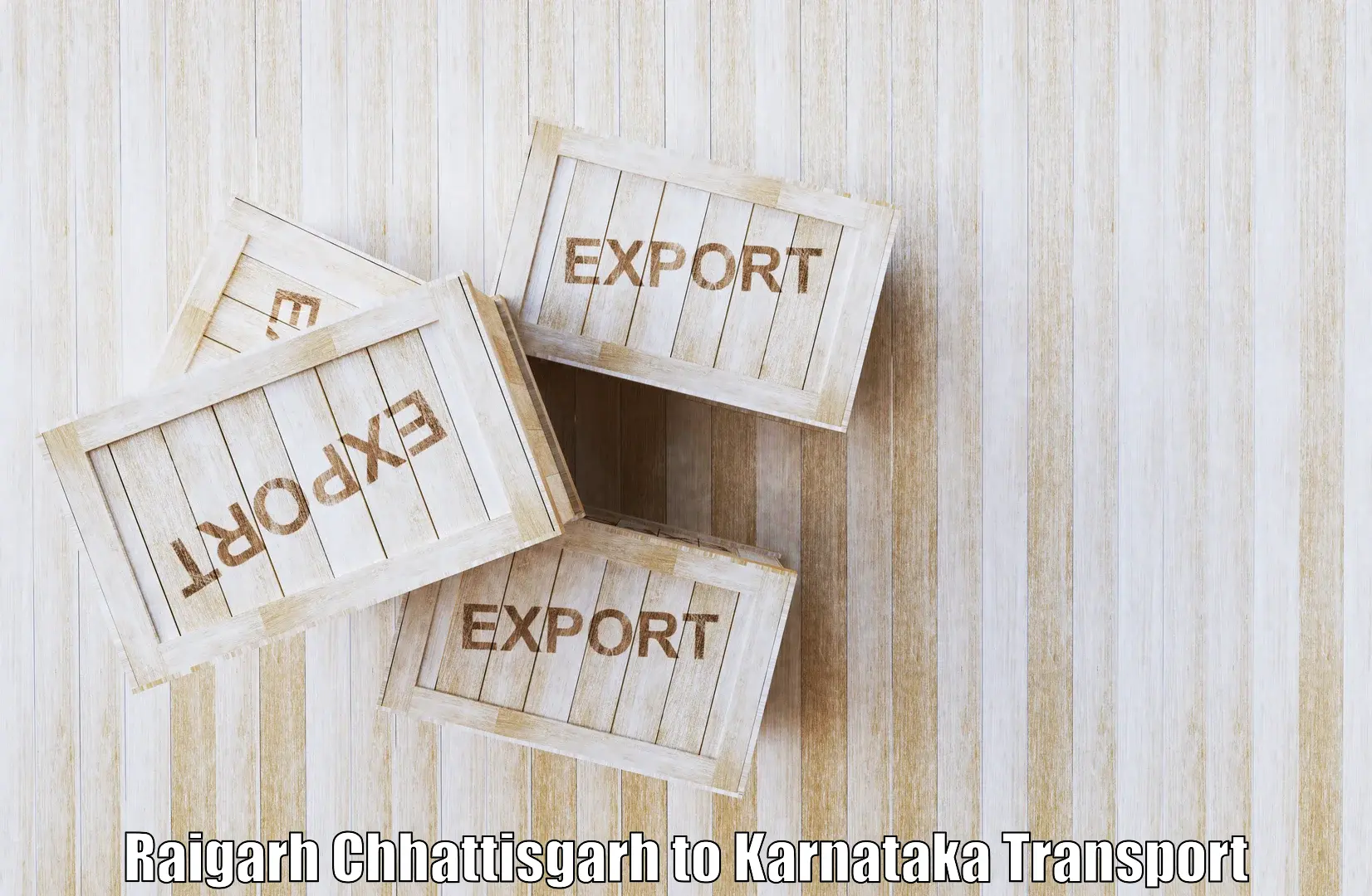 Land transport services Raigarh Chhattisgarh to Tavarekere