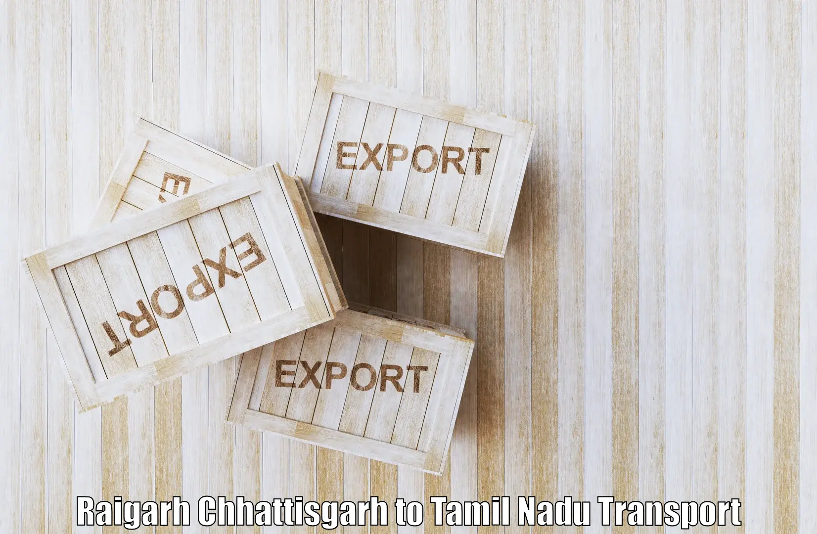Vehicle transport services Raigarh Chhattisgarh to SRM Institute of Science and Technology Chennai