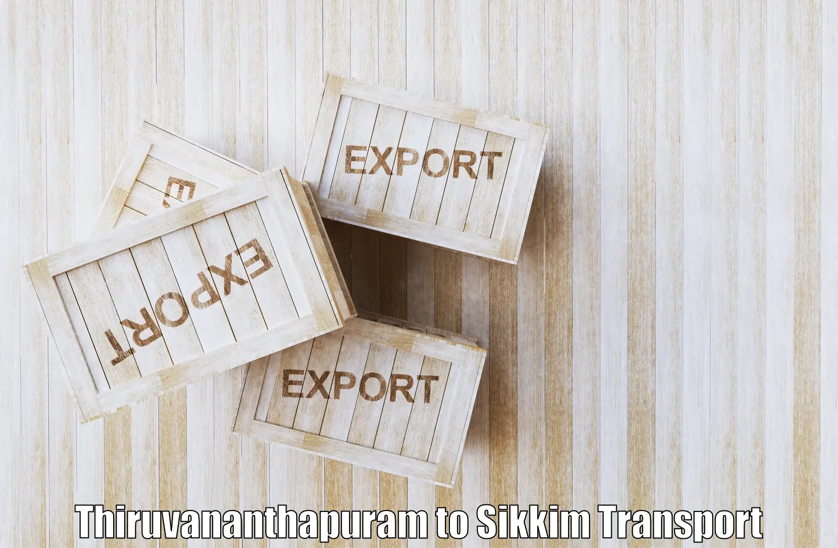 Cargo transportation services Thiruvananthapuram to West Sikkim