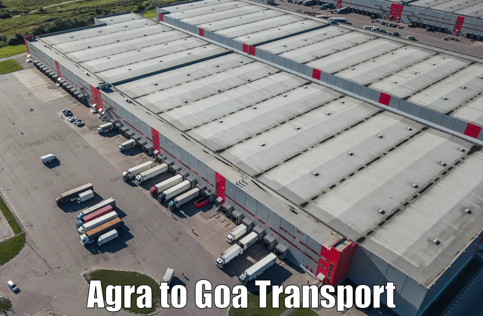 Cargo train transport services Agra to Canacona