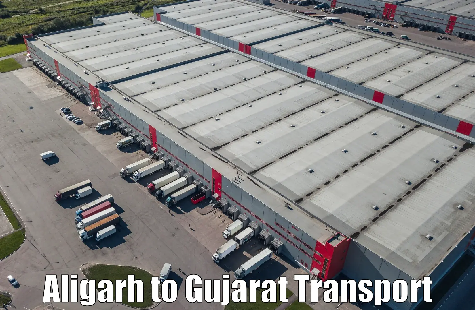Lorry transport service in Aligarh to Godhra