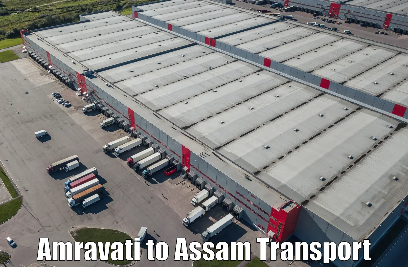 Luggage transport services Amravati to Gossaigaon