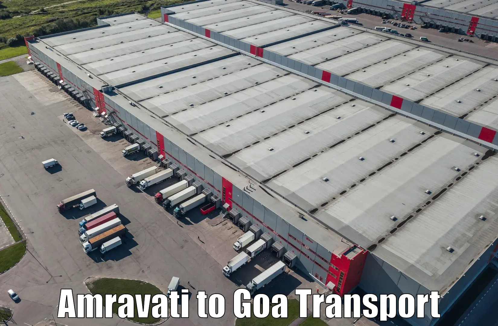 Online transport service Amravati to Goa University