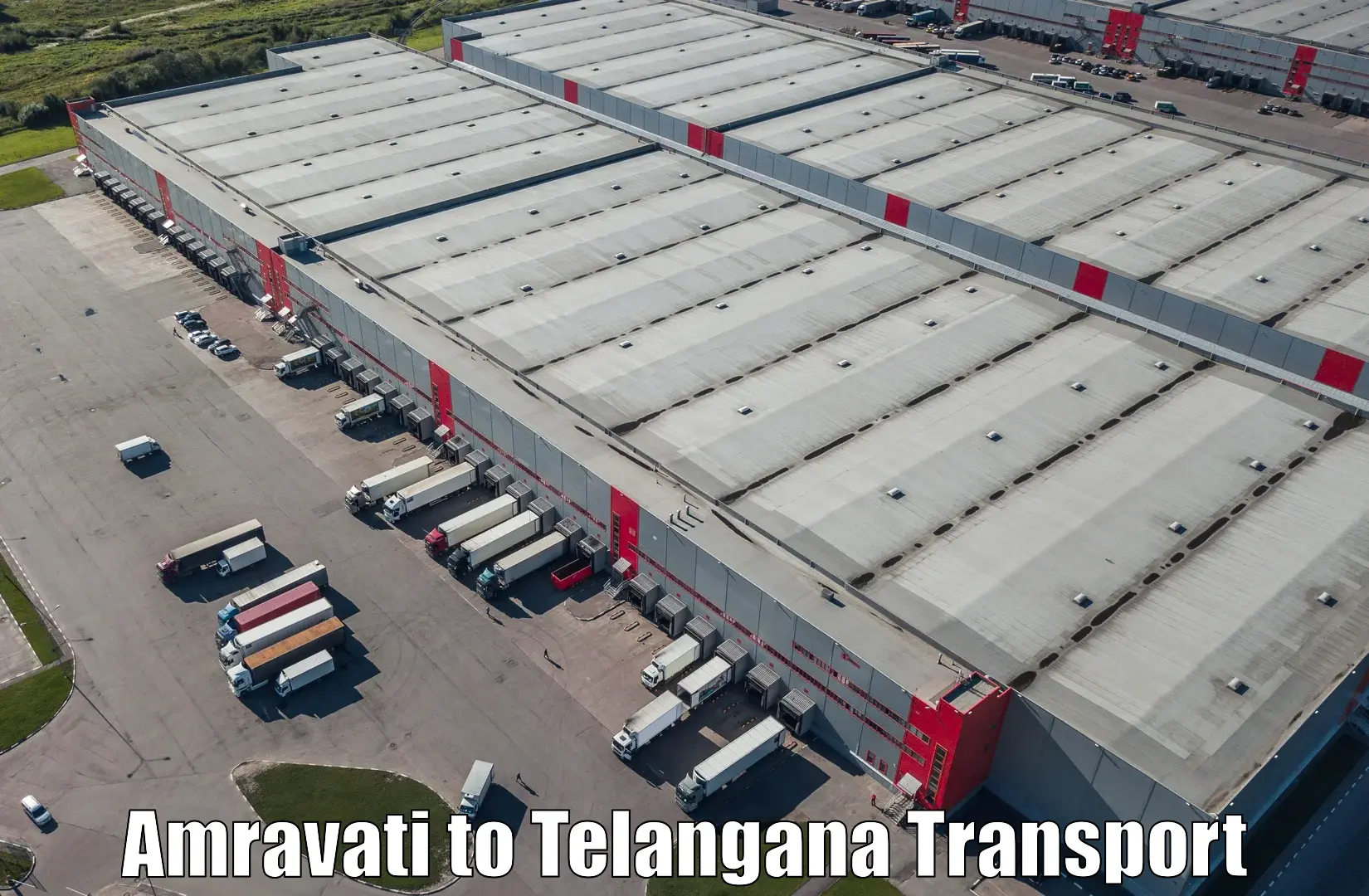 Air cargo transport services Amravati to Bhongir
