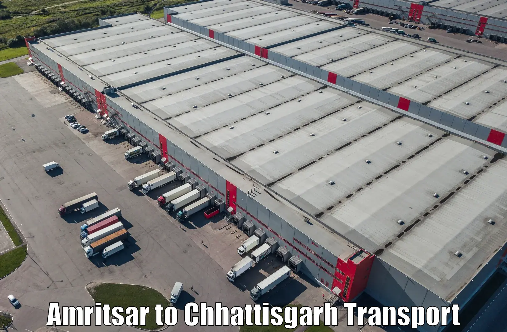 Cargo transportation services Amritsar to Baloda Bazar