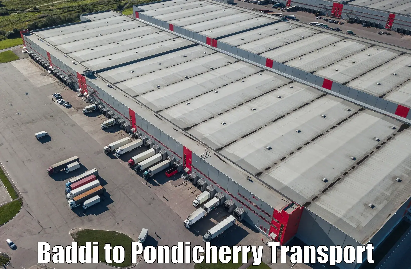 Two wheeler transport services Baddi to Pondicherry University