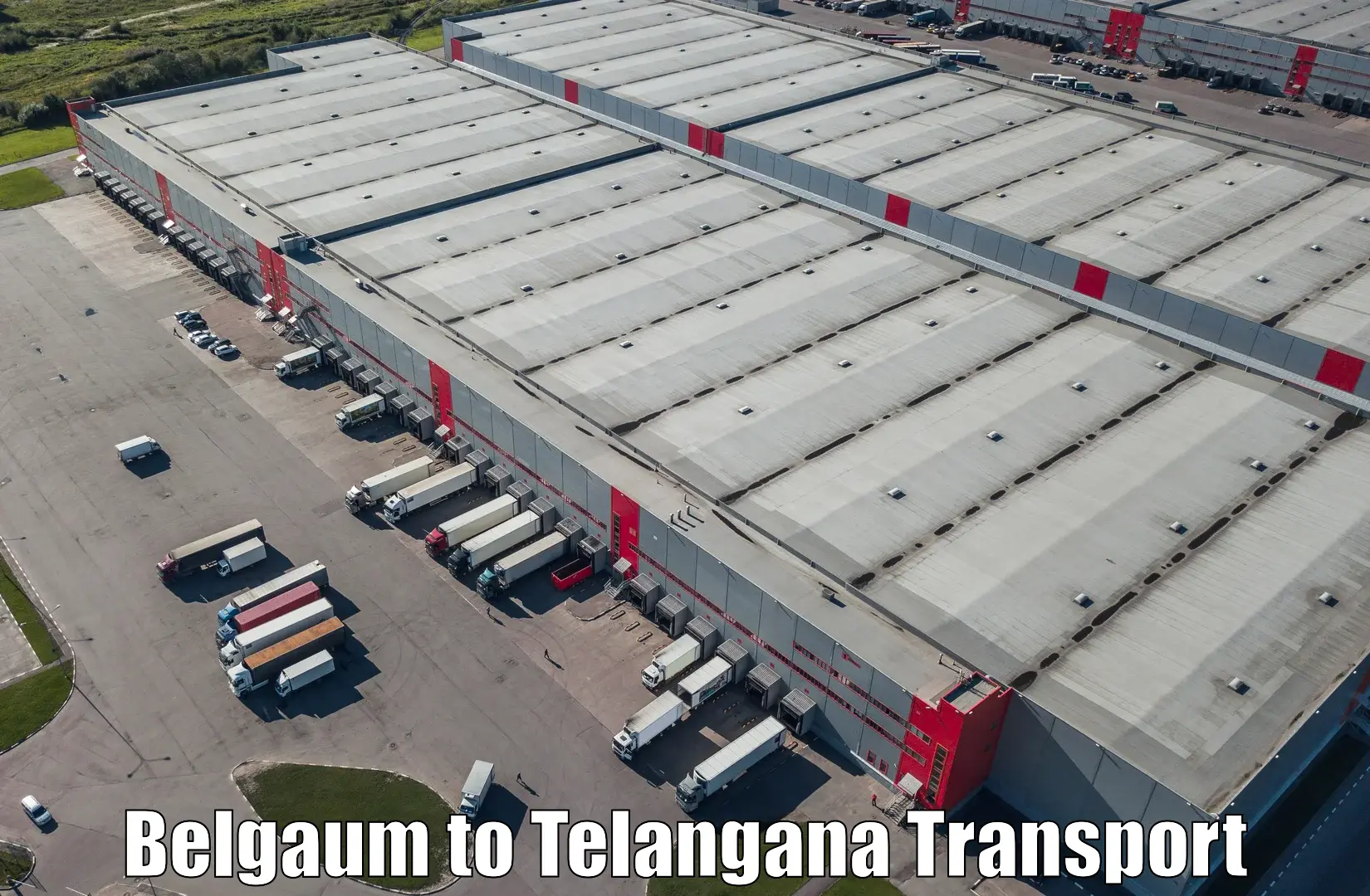Two wheeler parcel service Belgaum to Warangal
