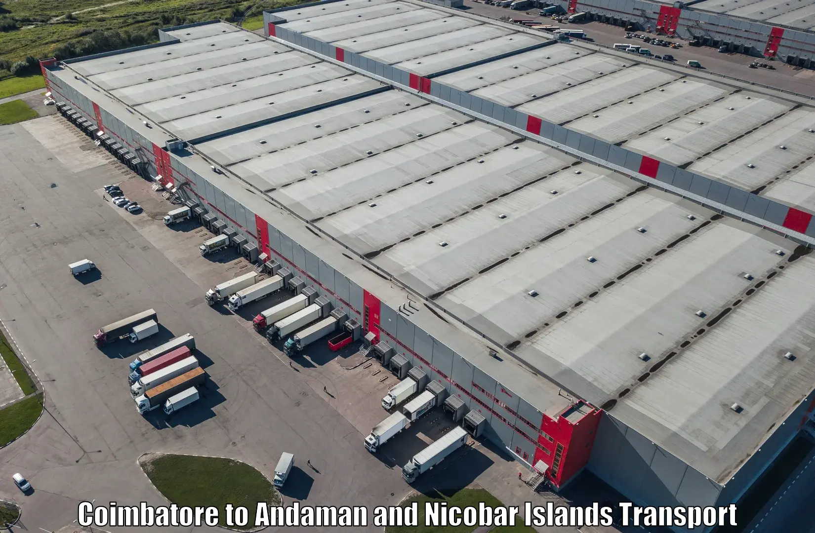 India truck logistics services Coimbatore to Andaman and Nicobar Islands
