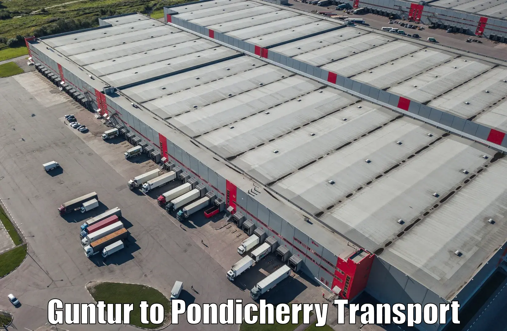 Air freight transport services Guntur to Pondicherry University