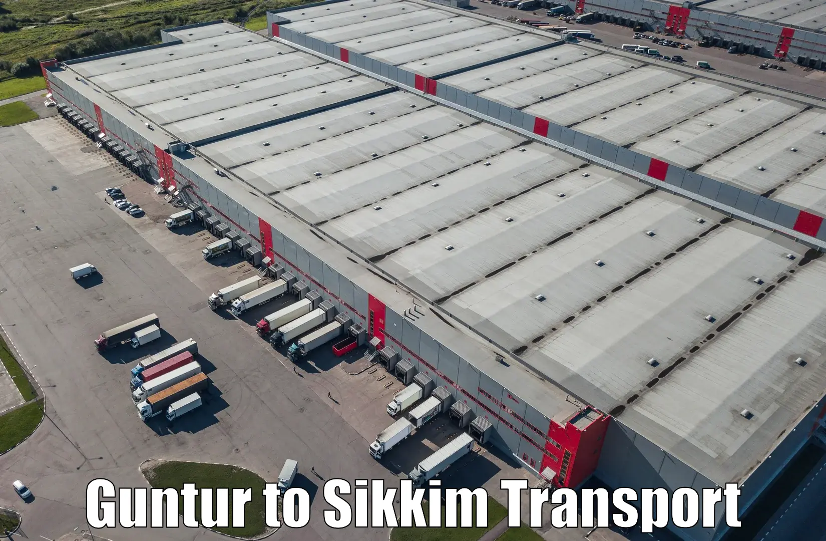 Nearest transport service Guntur to Sikkim