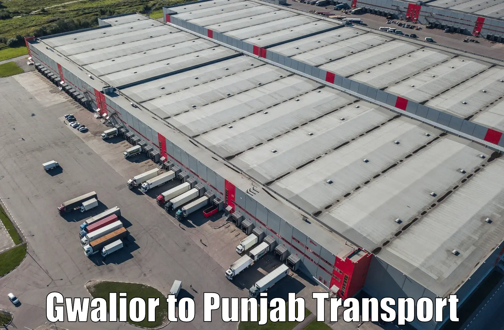 Container transport service Gwalior to Ludhiana