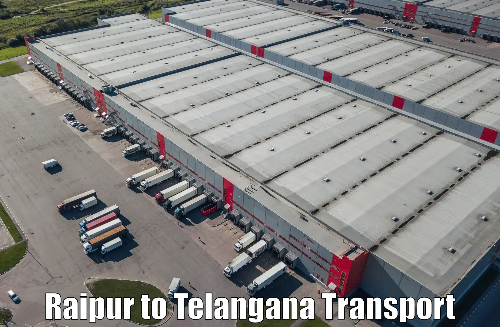 Container transport service Raipur to Nalgonda