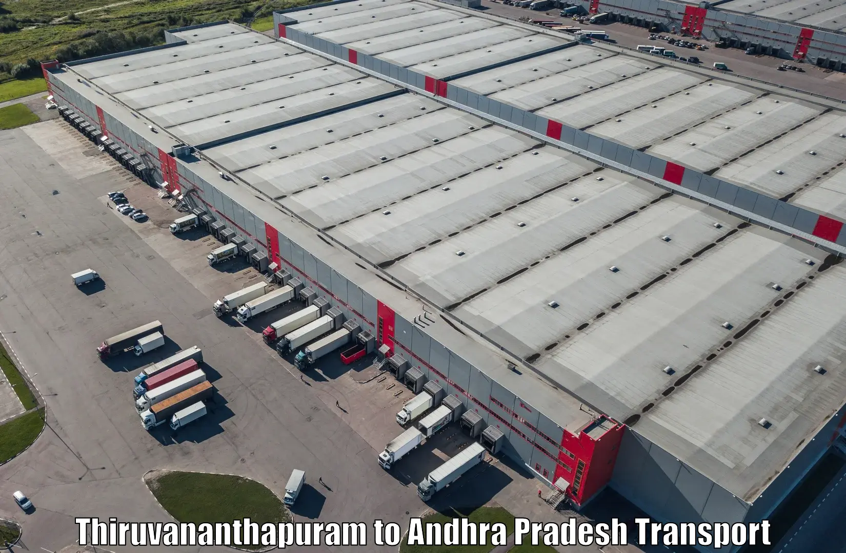 Cargo transportation services Thiruvananthapuram to Eluru