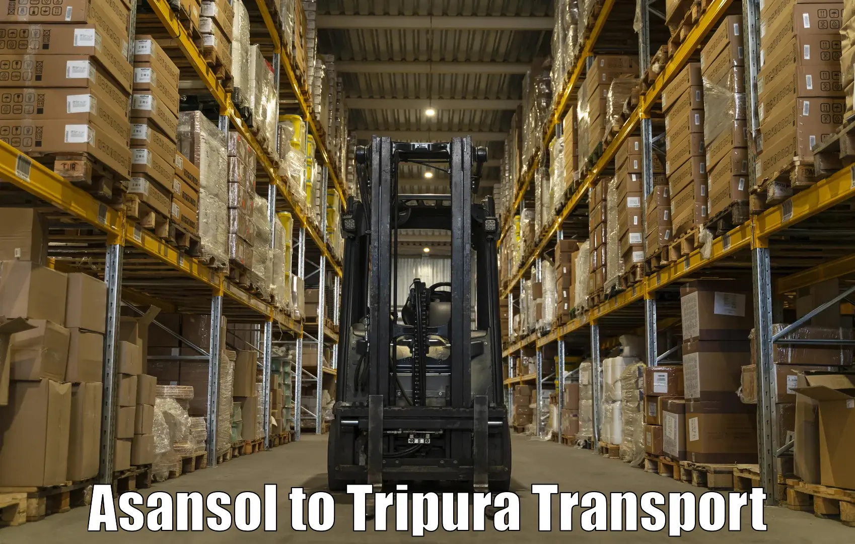 Container transport service Asansol to Amarpur Gomati